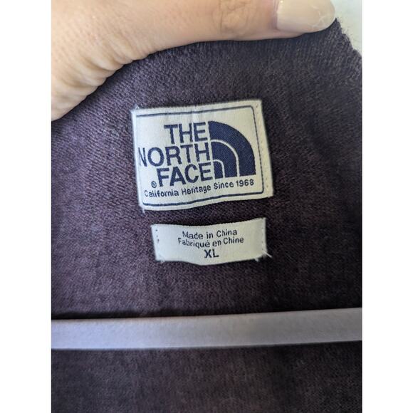 The North Face 100% Wool Purple Brown Button Cardigan Sweater Women XL Outdoorsy - Picture 10 of 14